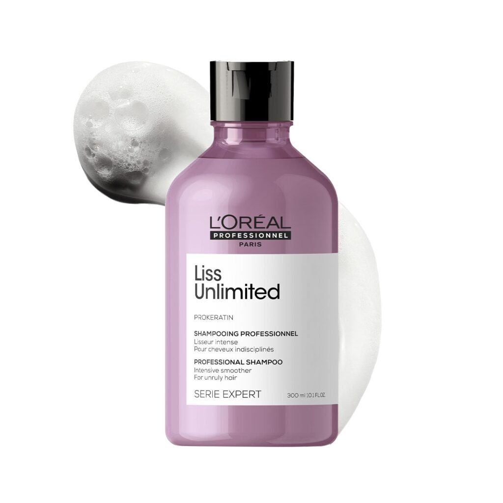 L'Oréal Professionnel Liss Unlimited Shampoo for Frizzy Hair - 300ml | Intensive Smoothing Shampoo for Unruly hair| Enriched with Pro-Keratin |...