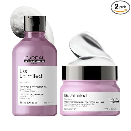 L'Oréal Professionnel Liss Unlimited Professional Shampoo For Unruly Hair, 300ML | Intensive Smoothing Shampoo